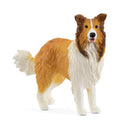 Schleich Collie Figurine White/Brown, Pack of 5