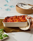9x6.5” Nonstick Ceramic Small Rectangle Pan - Cream