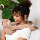 Hugimals World Hugarounds Sawyer the Sloth Weighted Neck and Shoulder Wrap Brown, Pack of 4