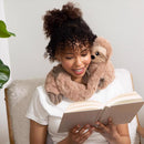 Hugimals World Hugarounds Sawyer the Sloth Weighted Neck and Shoulder Wrap Brown, Pack of 4