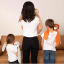 Hugimals World Hugarounds Sawyer the Sloth Weighted Neck and Shoulder Wrap Brown, Pack of 4