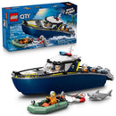 LEGO City Police Boat Chase Building Set Multi 264 pc