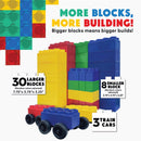 Biggo Train Station Jumbo Building Blocks Assorted 38 pc