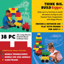 Biggo Train Station Jumbo Building Blocks Assorted 38 pc
