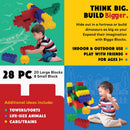 Biggo Beginner Set Jumbo Building Blocks Assorted 28 pc