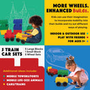 Biggo Jumbo Train Blocks Building Set Assorted