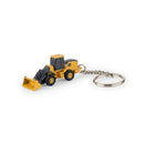 TOMY John Deere Metal/Plastic Black/Yellow Wheel Loader Keychain, Pack of 96