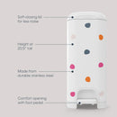 Multi-Color Polka Dot Design with Durable Stainless Steel Construction