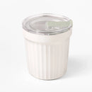 Round Stoneware Overnight Oats Container