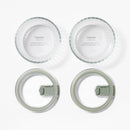 4pc (Set of 2) 2c Round Glass Food Storage Container