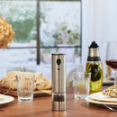 Electric Salt and Pepper Grinder - Stainless Steel