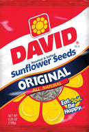 David Original Roasted Salted Sunflower Seeds 5.25 oz Pegged, Pack of 12