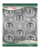 Christmas by Krebs Bright Silver Ball Ornament, Pack of 12