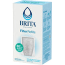 Refillable Replacement Water Filters for  Water Pitchers and Dispensers - 3ct: Filters Chlorine, Cadmium, Mercury