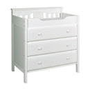Jayden 3-Drawer Changer Dresser - White