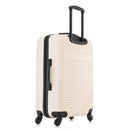 Lightweight Hardside Medium Checked Spinner Suitcase - Beige