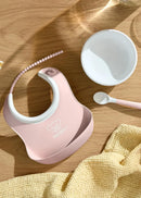 Baby Feeding Set, 3 pcs - Powder Pink