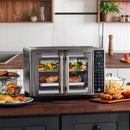 GTF7465 Digital Air Fryer Toaster Oven with Convenient Single-Pull French Doors
