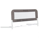 3D Linen fabric and Mesh Security Bed Rail - Gray