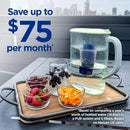 7 Cup Water Pitcher Filtration System - Lime