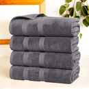 Cotton Bath Towel Set - Grey