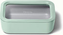 Medium Ceramic Coated Glass Food Storage Container - Mist