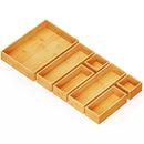 7-Piece Bamboo Drawer Organizer Set - Natural