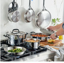 11-piece 5-ply Clad Stainless Steel Cookware Set- Silver