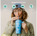 Cold1 Vacuum Insulated Stainless Steel Straw Tumbler - Blue