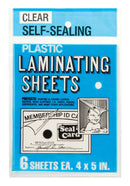 Seal-A-Card Books and Stationery Laminating Sheets Plastic 6 sheet, Pack of 24