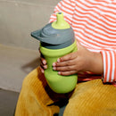 Insulated 9oz Sporty Spout Toddler Water Bottle - Green & Teal