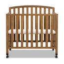 Dylan Folding Portable 3-in-1 Mini Crib and Twin Bed - Chestnut