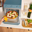 Bella Air Fryer Toaster Oven: 12-Qt Capacity, 1700W, Aluminum, Includes Baking Pan & Air Fry Basket, Blue