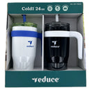 Reduce Cold1 24 Ounce Mug - 2 Pack (White/Black)