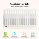 5-in-1 Convertible Crib - Cannoli Cream