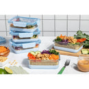 Glass Meal Prep Food Storage Container Set - 3.4 Cups