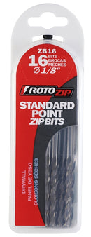 Rotozip ZB16 Drill Bit, 1/8 in Dia, 2.35 in OAL, 1/8 in Dia Shank