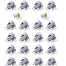 Adhesive Magnetic Cabinet Locks - 20 Locks and 2 Keys, White