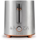 Cafe Express Finish 2 Slice Metal Toaster Stainless Steel
