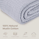 Muslin Blanket Twin  90” x 66” - Heather