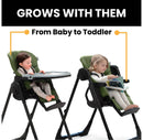 Classic Convertible 2-in-1 High Chair - Olive Green