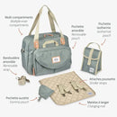 Geneva Diaper Bag Sage
