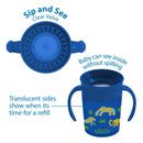 Milestones Cheers 360 Cup Spoutless Transition Cup - Blue Safari