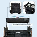 XC EVO Luxury 2 Passenger Kids Stroller Wagon - Black