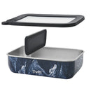 Stainless Steel Bento Box Azurite Marble