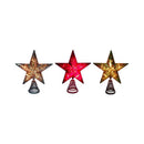 Celebrations Incandescent Assorted Mercury Star Tree Topper 10 in., Pack of 6