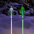 Alpine LED Christmas Tree Solar Stake 40 in. Pathway Decor, Pack of 16