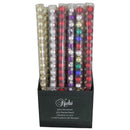 Christmas by Krebs Assorted Ball Tube Ornament, Pack of 18