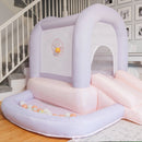 Bounceland Mini Inflatable Bounce House with Ball Pit - Cotton Candy