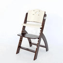 Beyond Wooden High Chair with Tray - Mahogany/Cream White